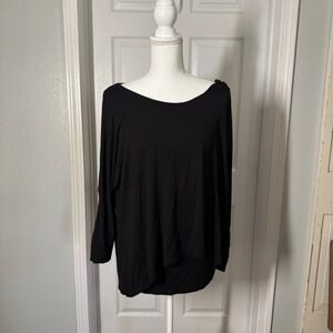 The‎ Limited Black Oversized Long Sleeve Top XL